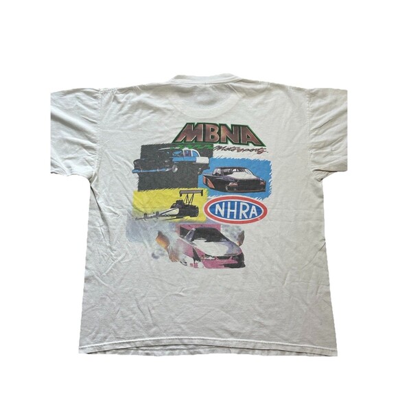Vintage Y2K MBNA Motorsports NHRA Racing Tee - Picture 1 of 7